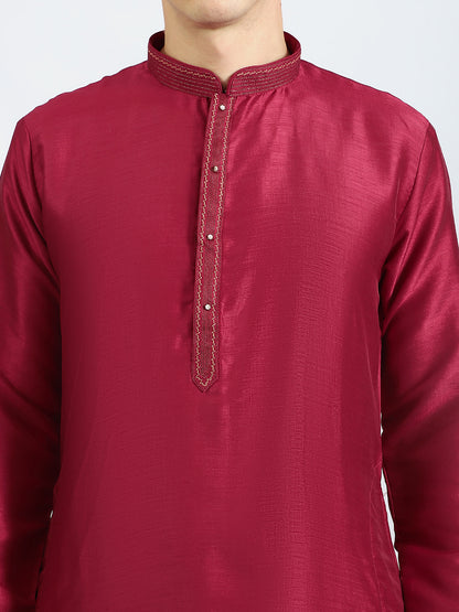 The Classic Maroon Kurta