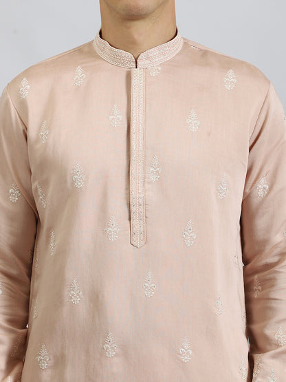 Pastel Peach Celebration Kurta