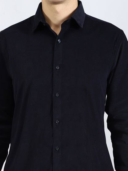 Lightweight Navy Corduroy Shirt