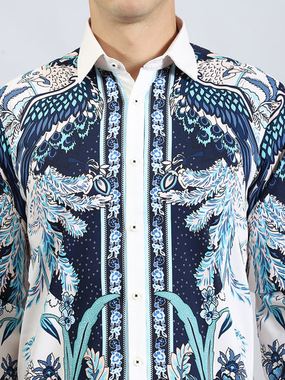 Blue Lagoon Printed Shirt