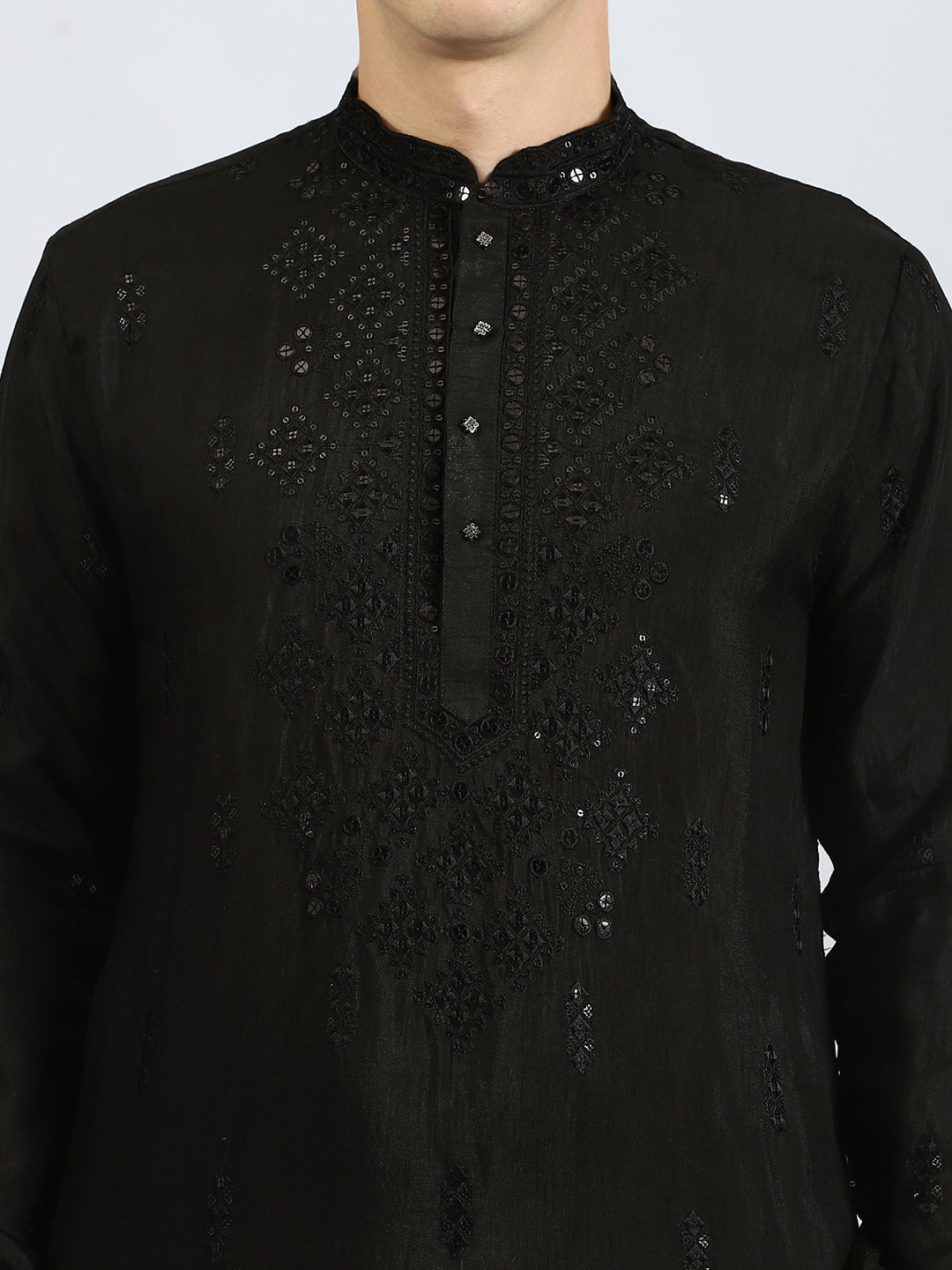 Black Sangeet Night Kurta