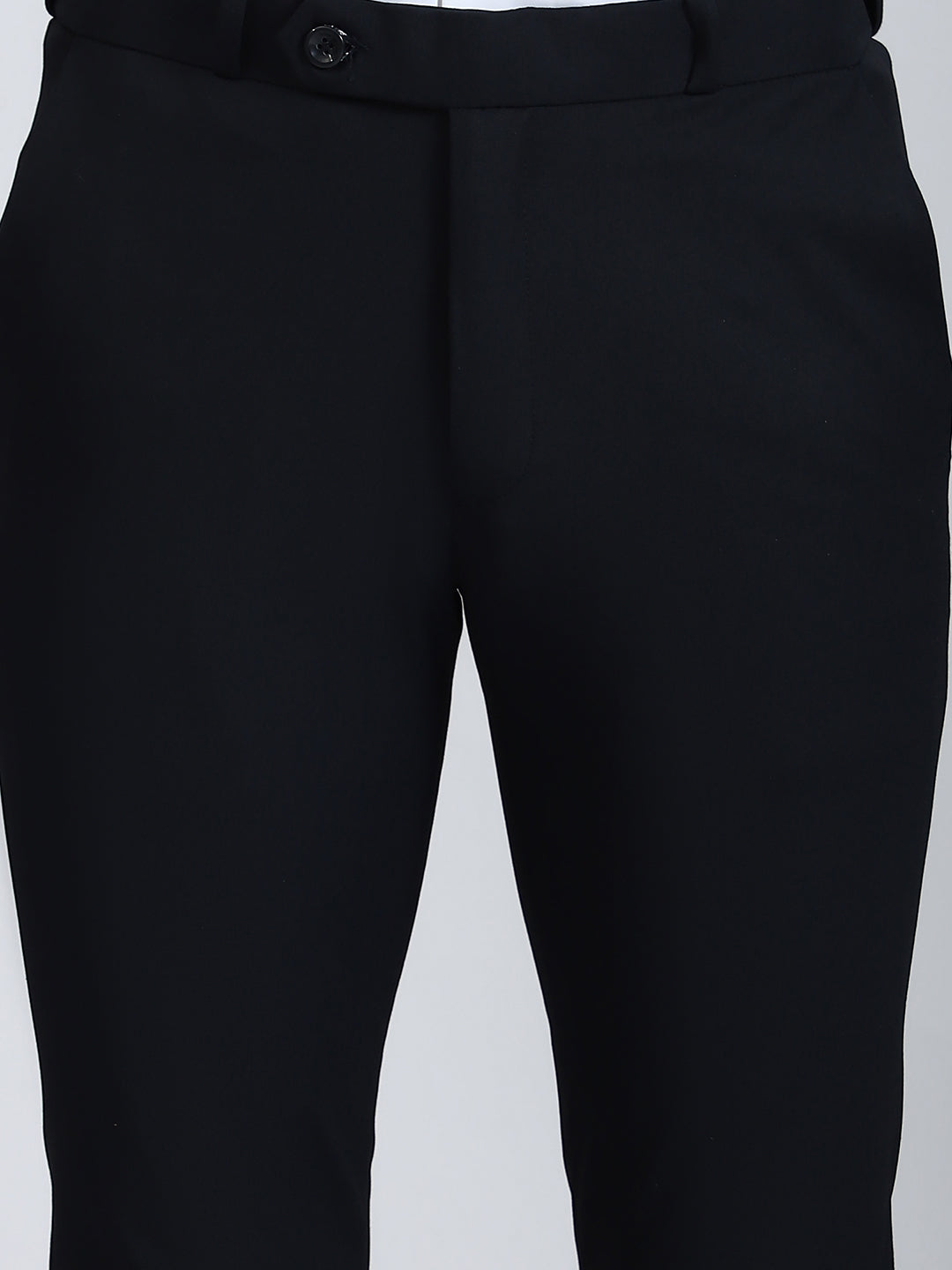 Navy 4-Way Stretch Trousers