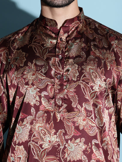 CRIMSON BLOOM KURTA