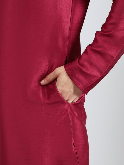 The Classic Maroon Kurta