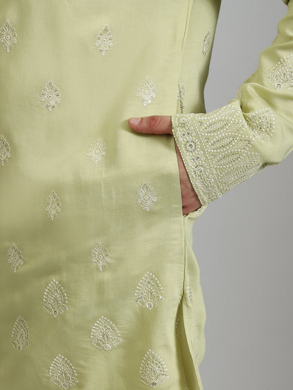 Pastel Green Celebration Kurta