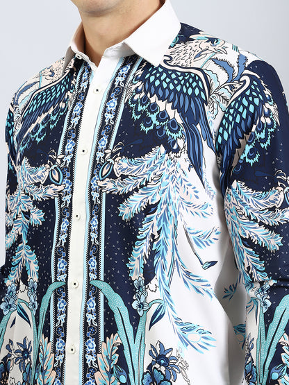 Blue Lagoon Printed Shirt