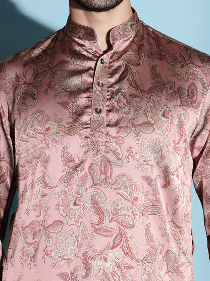 BABY PINK BLOOM KURTA