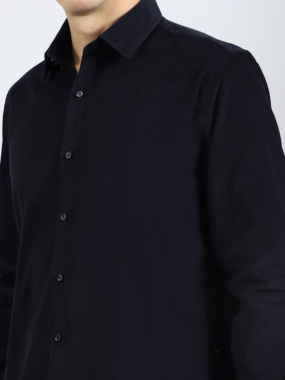 Lightweight Navy Corduroy Shirt
