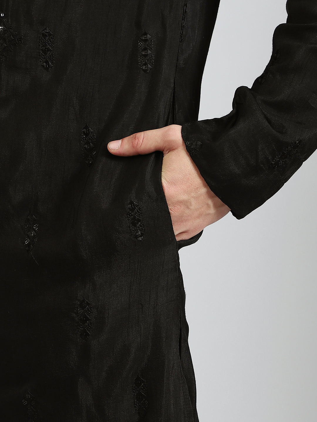 Black Sangeet Night Kurta