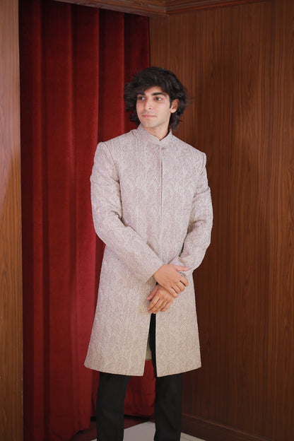 CHAMPAGNE EMBROIDERED ACHKAN