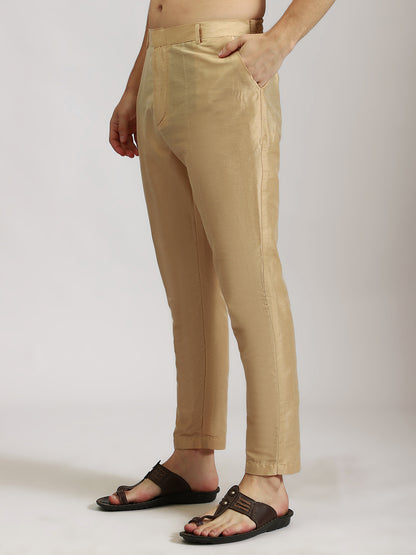 Gold Floral Printed Kurta