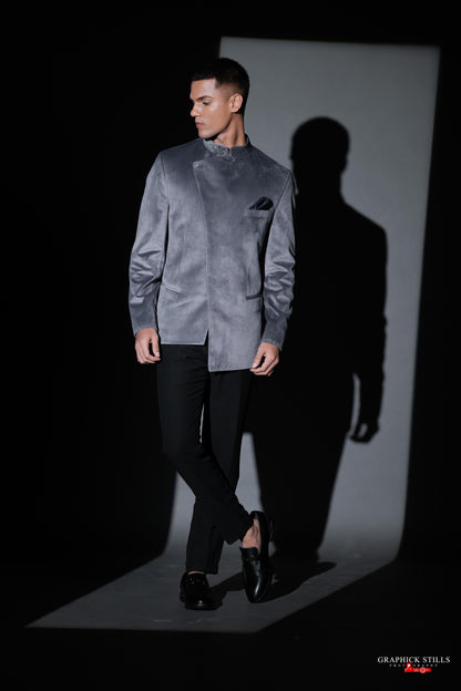 Grey Moonlight Bandhgala