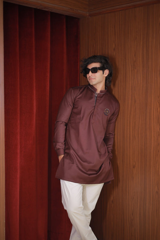 CLASSIC MAROON KURTA SET