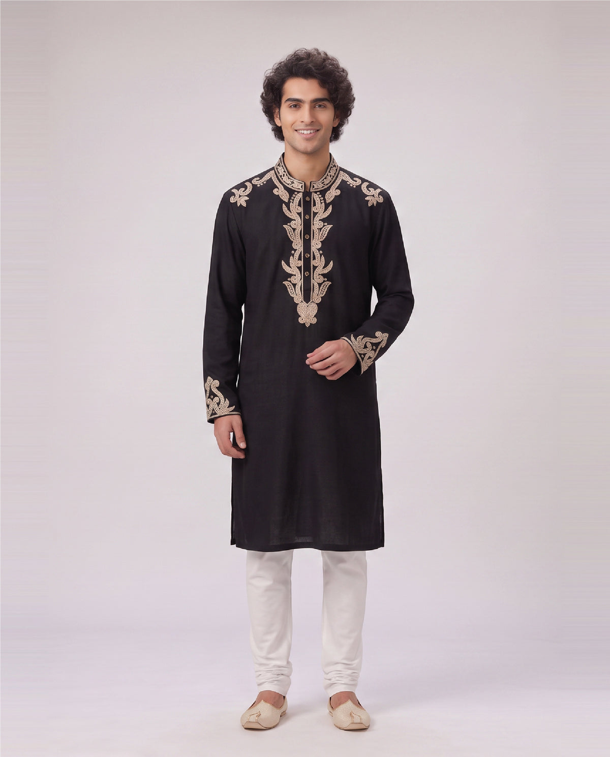 BLACK LIMITED EDITION EMBELLISHED KURTA SET
