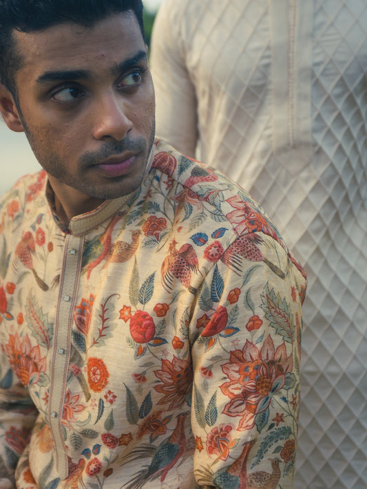 All over Floral Printed Kurta