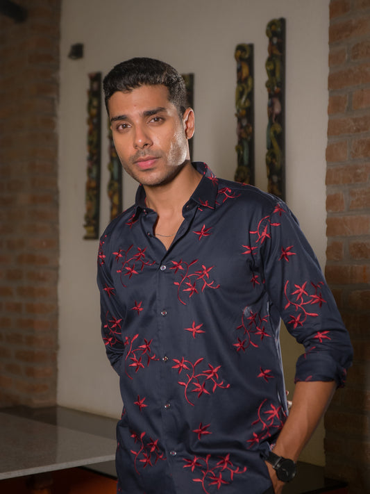 Scarlet Royale Embroidered Shirt