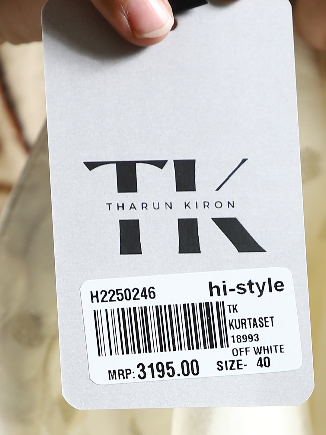 Traditional Off White Kurta