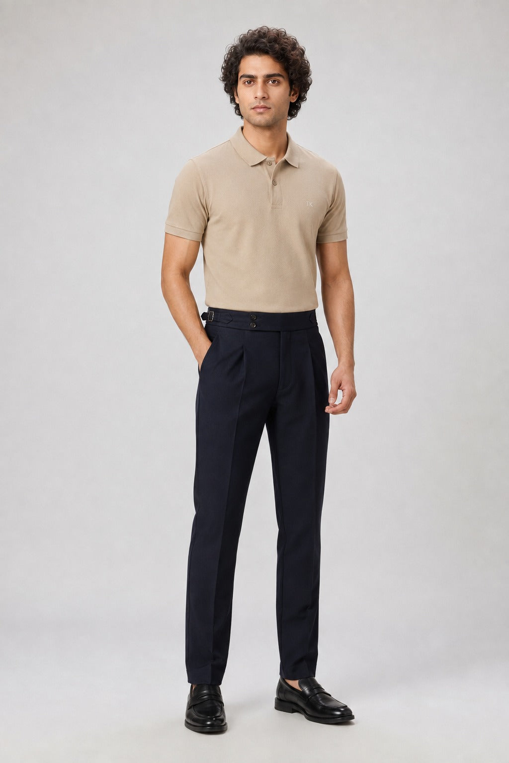 KHAKI PIQUE EXECUTIVE TUCK-IN POLO