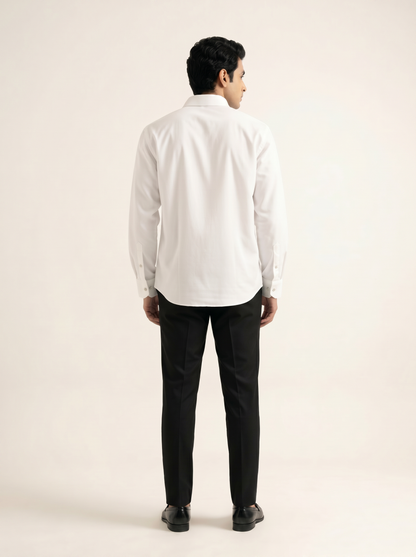 WHITE LIMITED EDITION EMBROIDERED BUTTONDOWN SHIRT