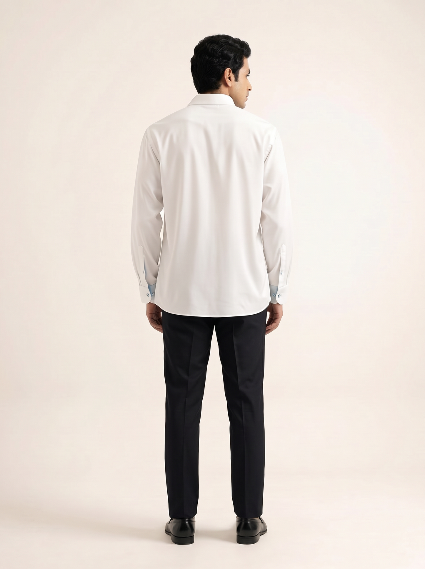 WHITE PREMIUM COLOURBLOCK SHIRT