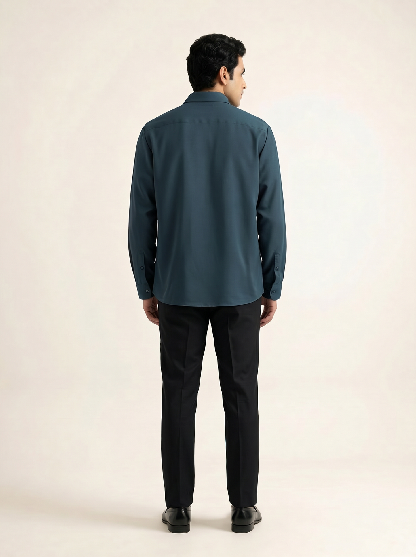 DARK TEAL PREMIUM TAILORED SOLID SHIRT