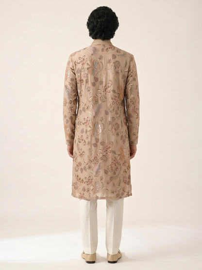 ROSE GOLD EMBELLISHED KURTA SET