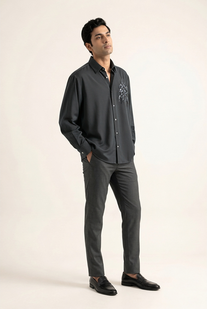 NAVY LIMITED EDITION EMBROIDERED BUTTONDOWN SHIRT